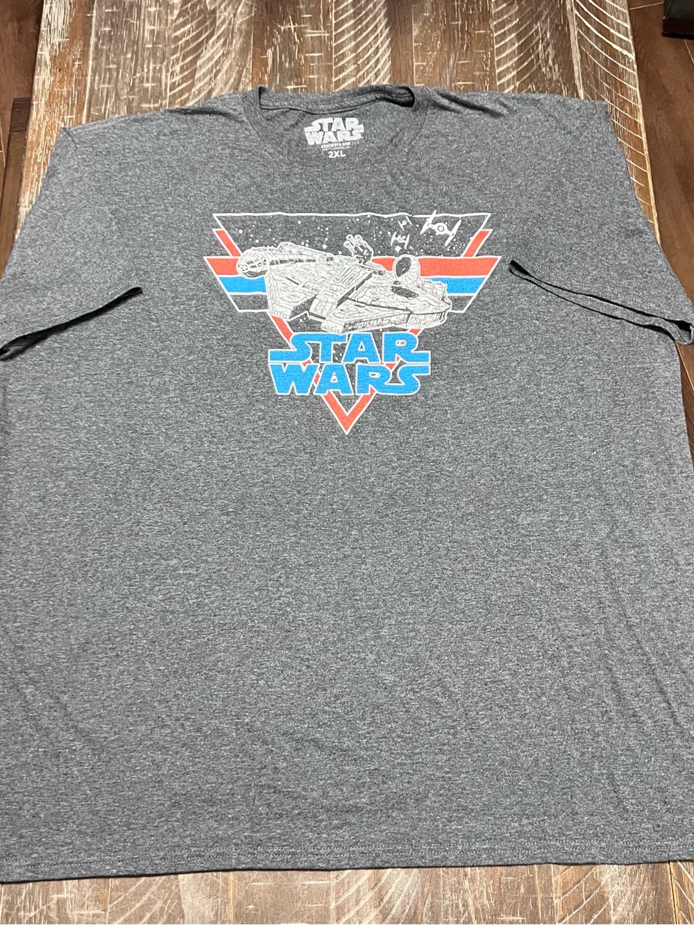 Star Wars Millennium Falcon Men’s Gray T-shirt Size 2XL